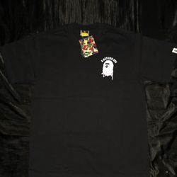 Bape x Stussy Graphic T-Shirt, Black, Sizes S & L