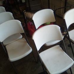 Lifetime 300lb Folding Chairs (6chairs)