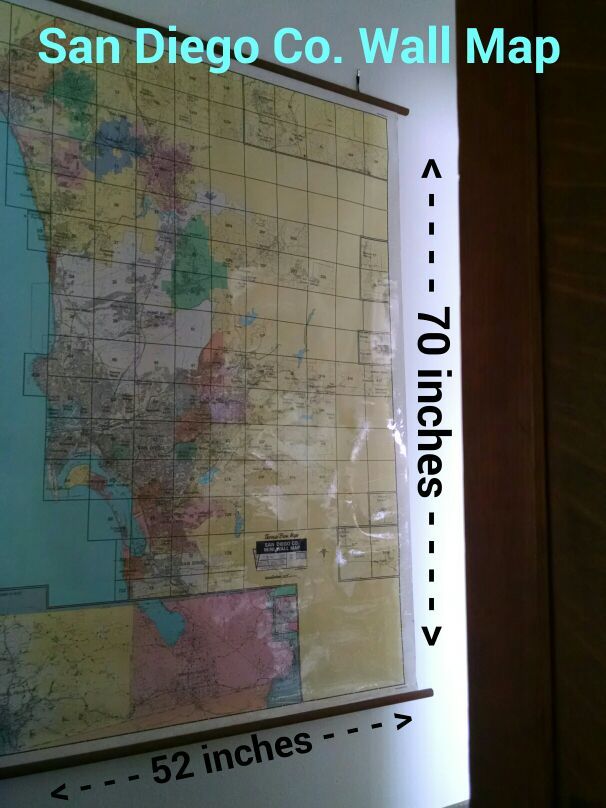 Thomas Bros.â„¢ San Diego County Wall Map