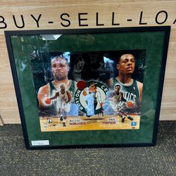Paul Pierce and Antoine Walker Authographed 16x20 Photo with Frame// Has Authencity Certificate 