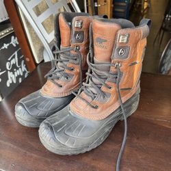 SOREL Thinsulate Mens Size 8 Leather Waterproof Trail BOOTS SHOES Good Condition 