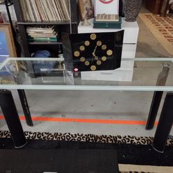 Excellent Modern Tempered Glass Sofa Table / Foyer Table
