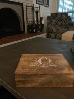 Letter c wood box
