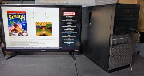 Arcade and console emulation retro gaming PC