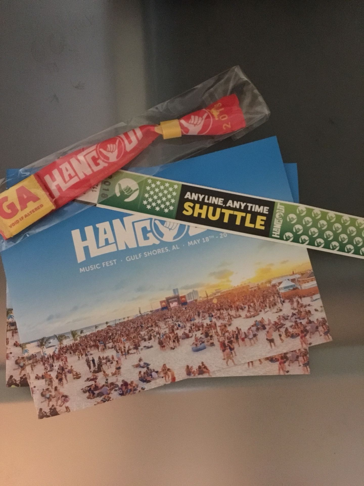Hangout Fest Wristband and Shuttle Pass