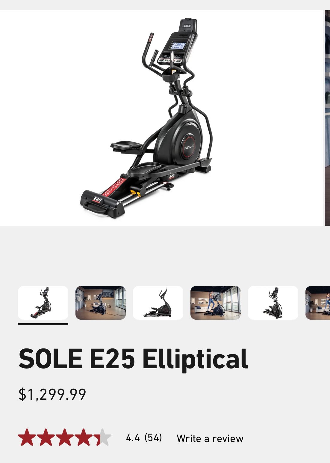 Sole E25 Elliptical