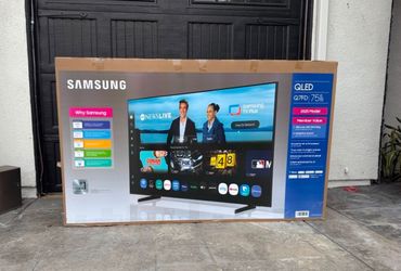 75 “ Samsung smart 4K QLED HDR 2025 model tv