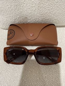 Ray-Ban Kiliane RB4395F Polarized Sunglasses – Transparent Brown