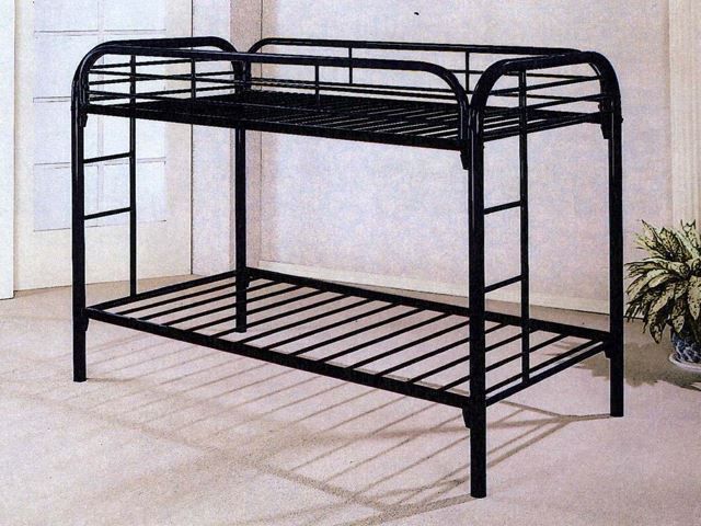 Black metal twin bunk bed(RESERVED!!)