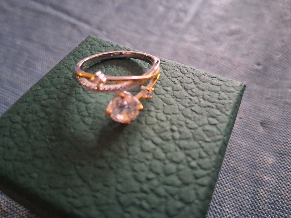 1 Carat Silver Star Engagement Ring
