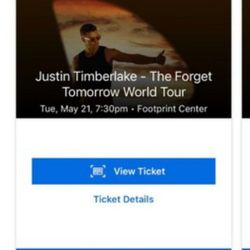Justin Timberlake Ticket