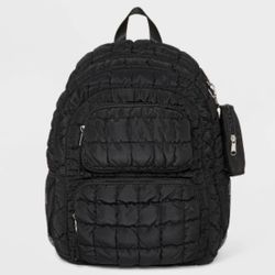 Black Quilted backpack