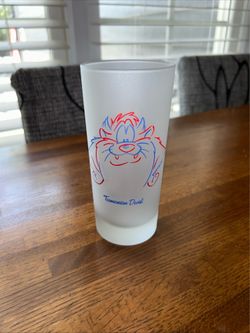 Tasmanian Devil Frosted Glass
