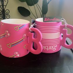 Matt Pink Barbie Mugs 