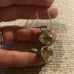 Artisan Crafted Ouro Verde Quartz necklace - new!