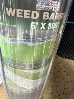 Weed Barrier Synthetic Lawn Landscaping Cloth  6ft By 300 Ft $99