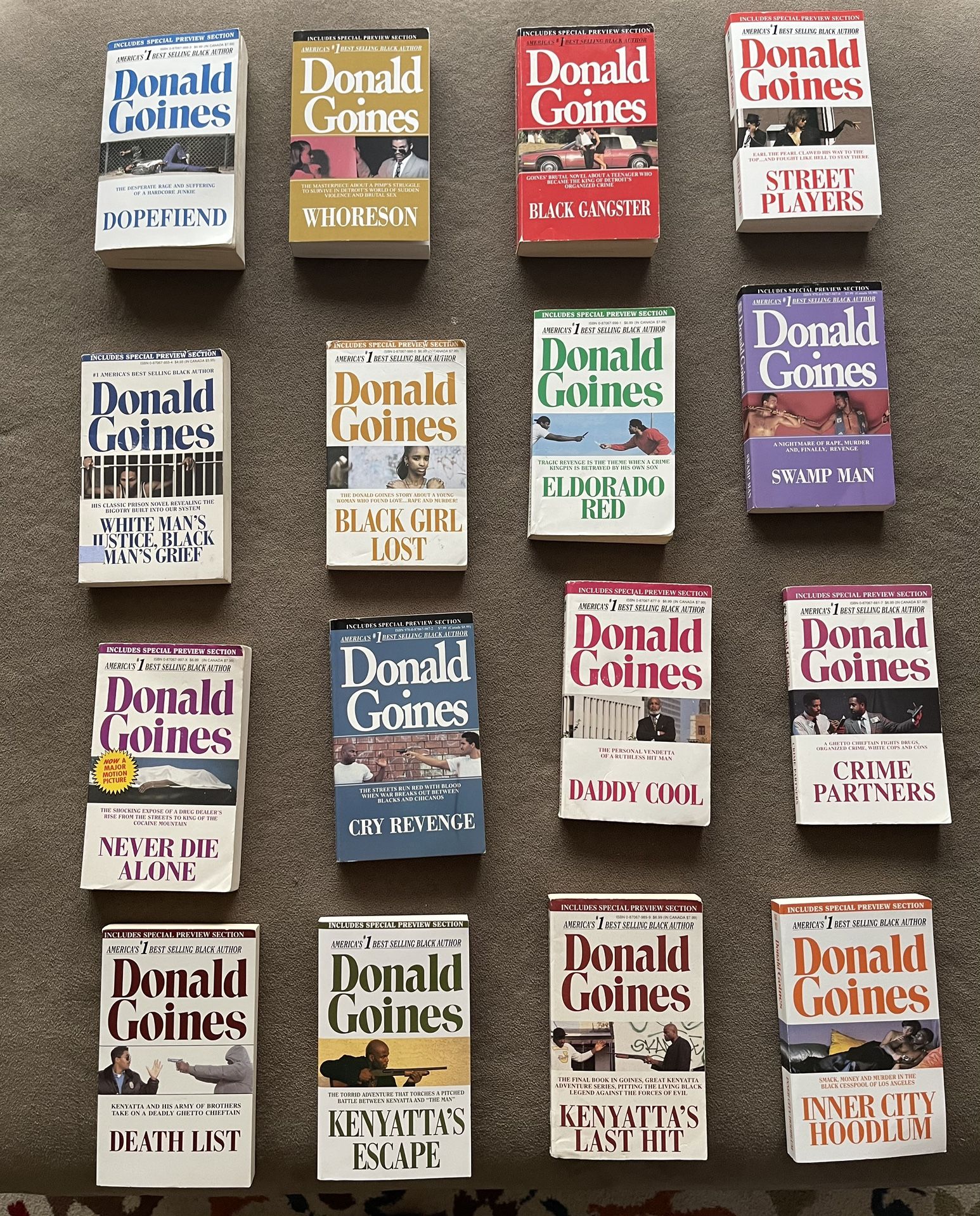 Donald Goines Books