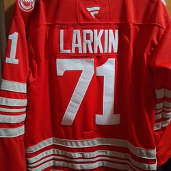 Brand New W Tags Stitched Detroit Red Wings #71 Larkin 100th ANNIVERSARY CENTENNIAL JERSEY!  SIZE MEN'S LARGE! SHOOT ME AN OFFER!!