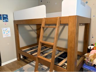 Mid-Century Modern Walnut Bunk Bed - $160