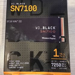 WD Black SN7100 1TB NVMe SSD Gen 4