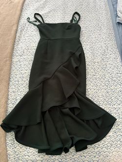 Olive green dress