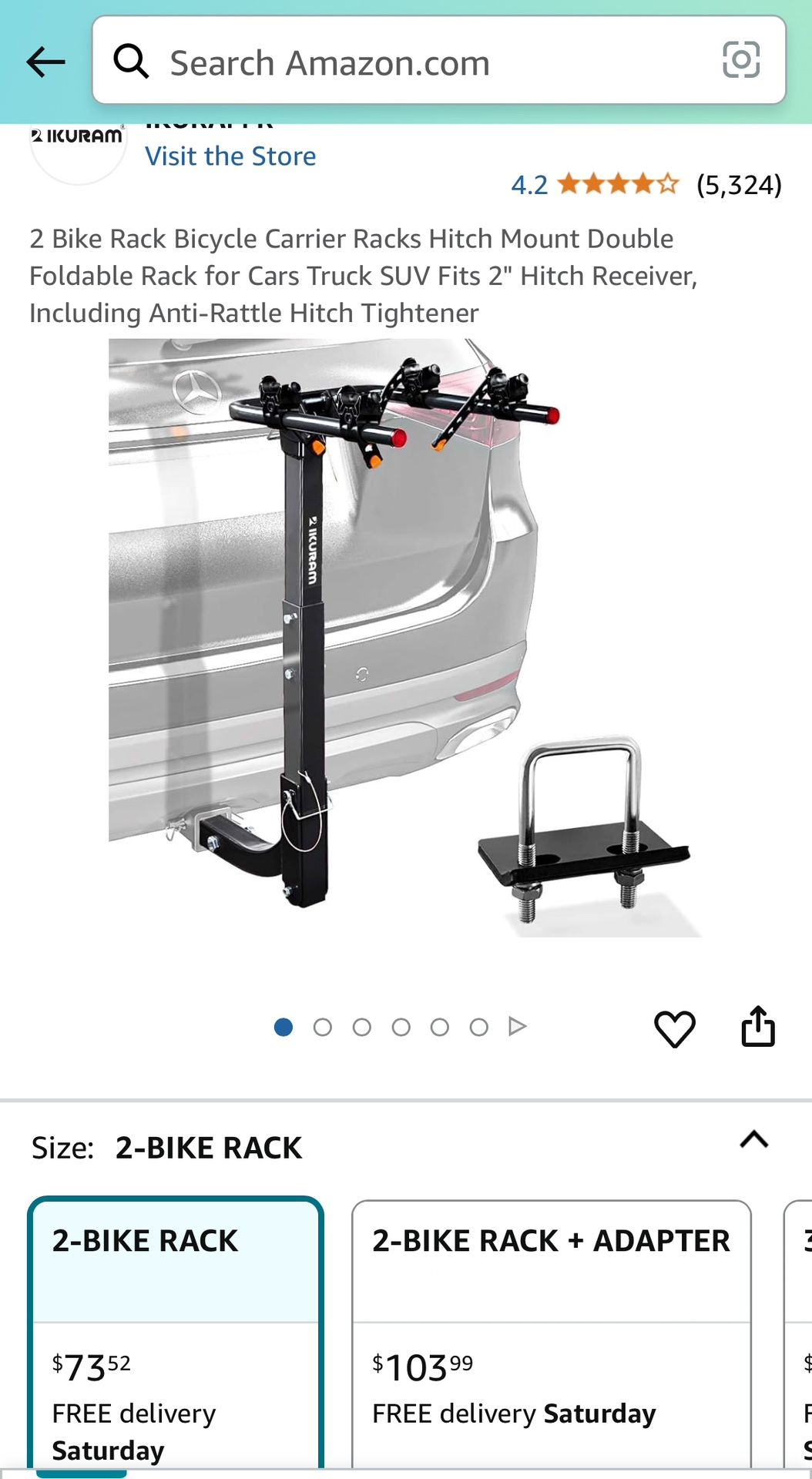Brand New 2 Bike Car Rack