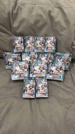 2025 topps chrome football mega blasters hangers