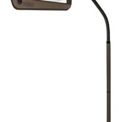 daylight 24 402039-BRNZ Full Page 8 x 10 Inch LED Illuminated Floor, Bronze Magnifier Lamp