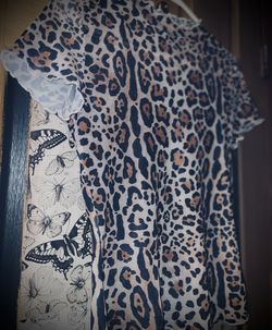 Shein Mesh Leopard Print Shirt. Size S/M