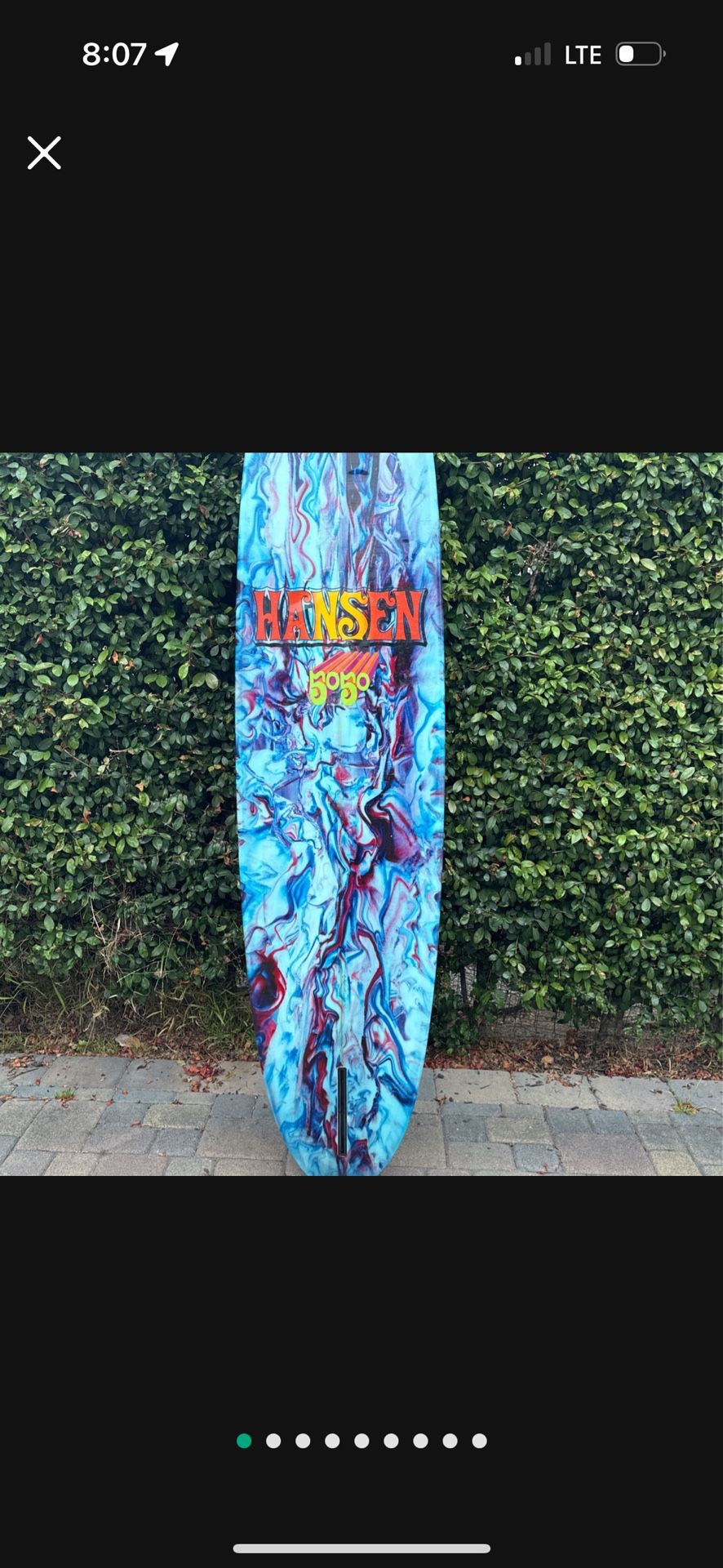 Hansen 5050 8-0 Surfboard