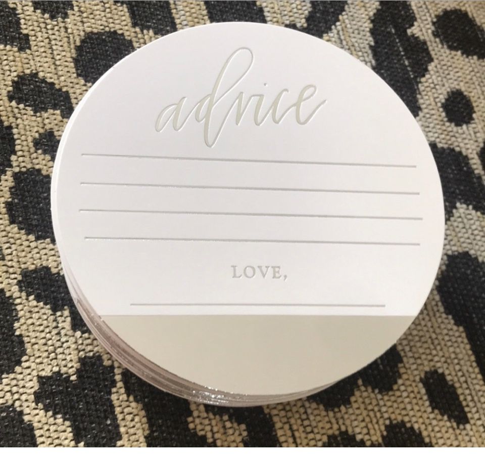 25 Advice coasters for Party, bridal showers, weddings engagement birthday, anniv party