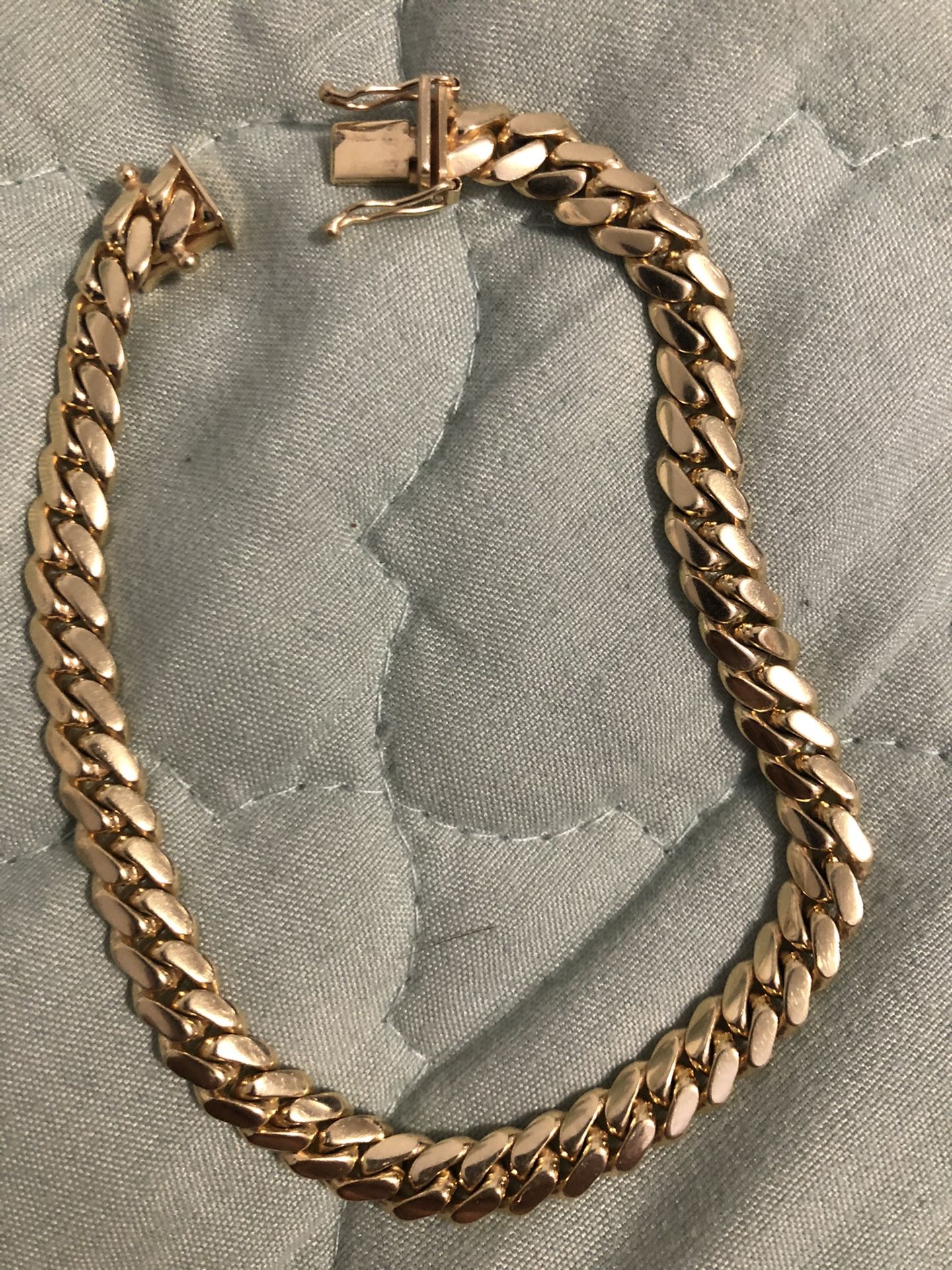 Mens 14k Gold Bracelet 