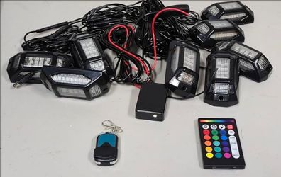 RGB Rock Lights for Trucks, 8 Pods 5-Sided LED Underglow Lights with App/RF Remote Control, 160° Wide Angle Music Sync Neon Exterior Light Kit, IP67 W