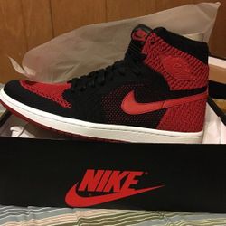 Banned Nike Jordan 1 Retro HI Flyknit sz 9.5