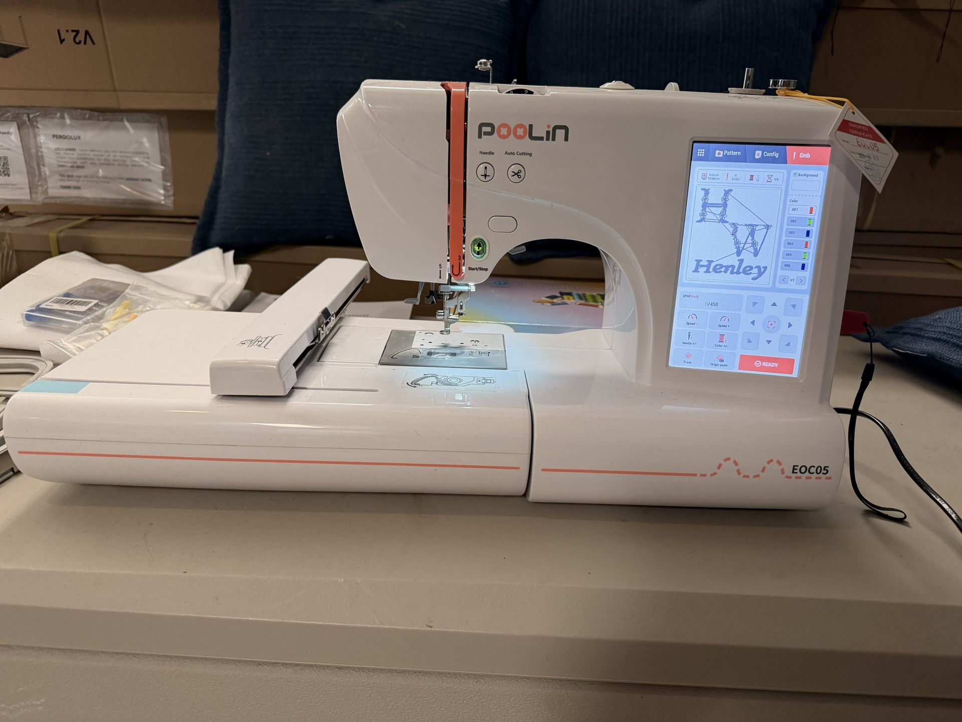 Poolin EOC05 Embroidery Machine 