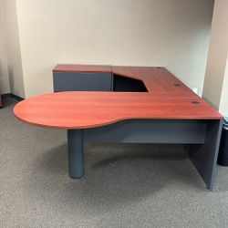 Executive 2 Drawer Office Desk (8’L x 6’W) 