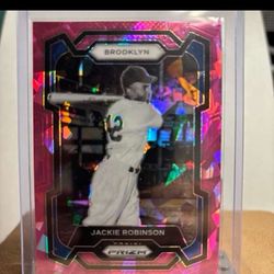 Jackie Robinson Pink Ice Prizm 
