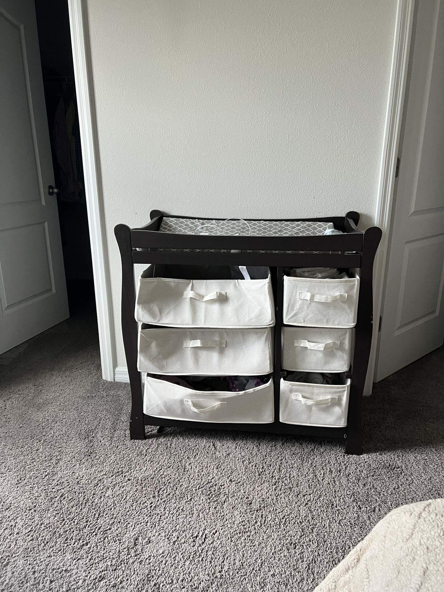 Baby Changing Table With 6 Drawers
