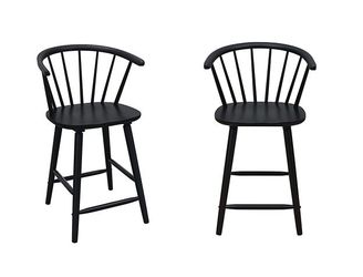Counter Height Stools 2 pcs, Black finish, New Especial price 