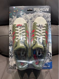 TMNT Teenage Mutant Ninja Turtles adidas Superstar Shelltoe Green 11.5