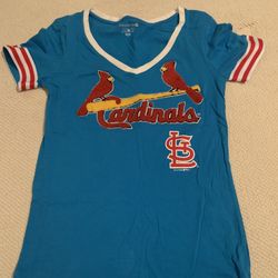 Like New Womens Size Medium 100% Cotton Stl Cardinals Shirt 