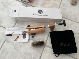 Miusco Premium Wood Shoe Stretcher, Men's Size M, Heavy Duty 2-Way