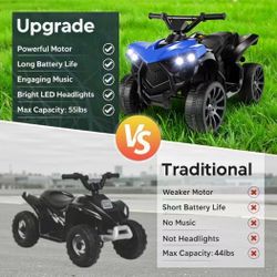 ❤️🔥 6V Kids ATV, Power Wheels Ride On Toy, Toddlers Motorized Vehicles$40