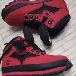 Timberland  Red Suede Leather Size 10 Toddler 