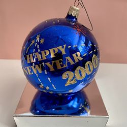 Vintage/antique New Years/Christmas Bulb Ornament
