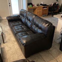 Leather Couch With Pullout Bed