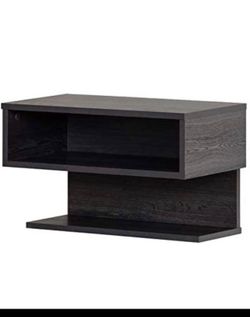 Floating Nightstand Grey Oak