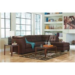 Luxury Chocolate Sectional Couch!