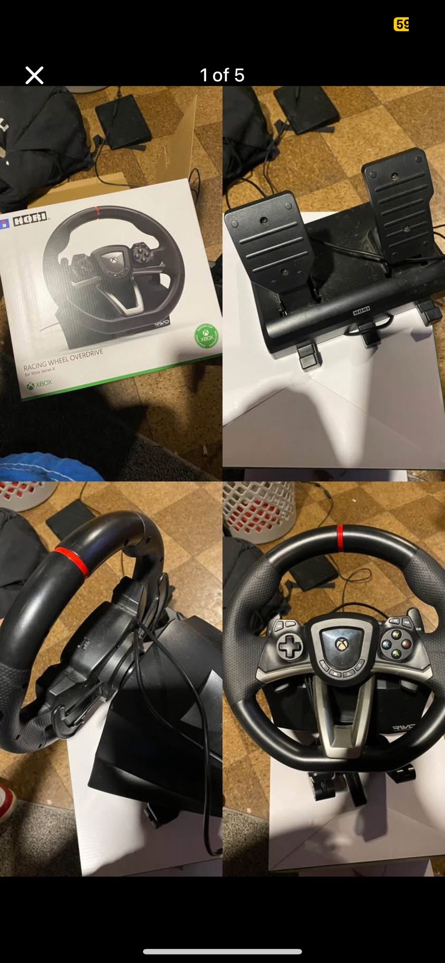 Xbox Series X Racing wheel. 