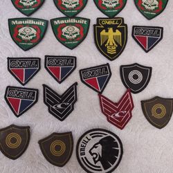 19 vintage surf patches o'neil mauibuilt etc from early 80s etc cond
